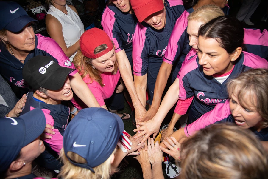 Teaming up on the Field to Strike out Cancer