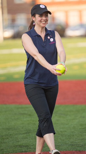 Me throwing out the first pitch of the game in 2012.